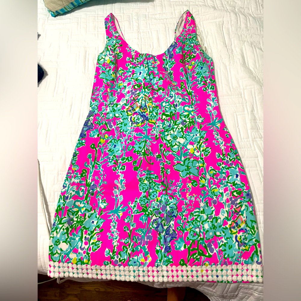 Hot pink shift dress Lilly Pulitzer